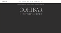 Desktop Screenshot of cohibar.com.au