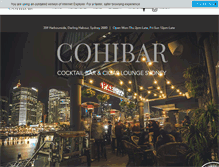 Tablet Screenshot of cohibar.com.au